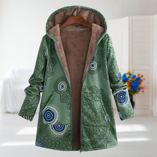 Elke Printed Longline Coat