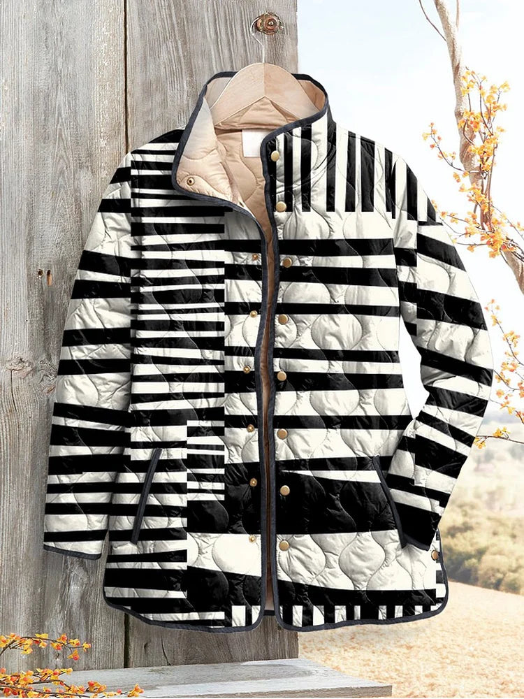 Aina Printed Quilted Jacket