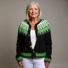 Mira Fair Isle Knit Cardigan
