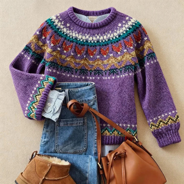 Quilla Vintage Knit Sweater
