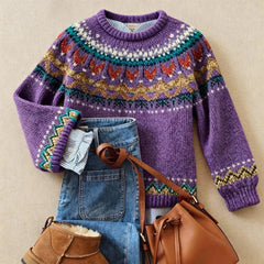 Una Nordic Knit Sweater