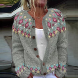Selin Fair Isle Knit Cardigan