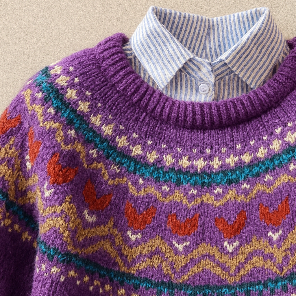Una Nordic Knit Sweater