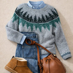 Noelle Fair Isle Knit Sweater