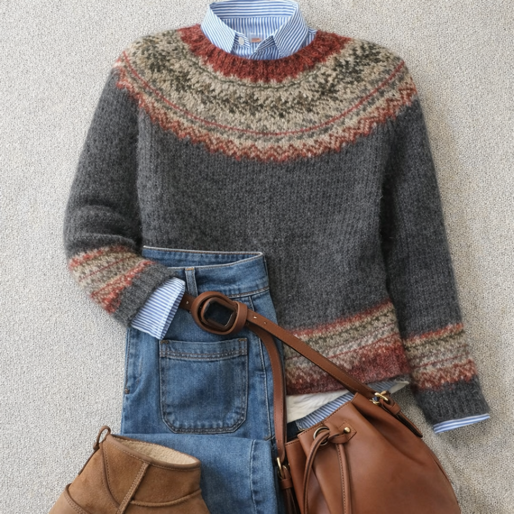 Tamsin Nordic Pattern Sweater