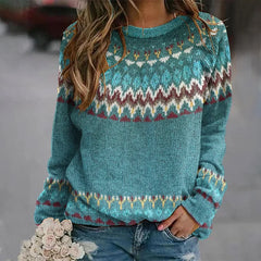 Heather Icelandic Fair Isle Sweater