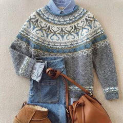 Elodie Nordic Pattern Sweater